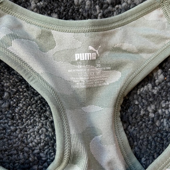 Puma Green Camo Activewear Sports Bra NEW Women's Size 2X - Picture 3 of 5